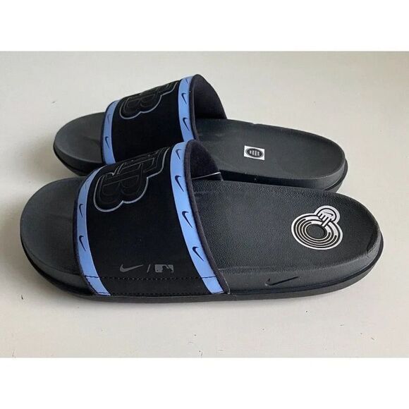 Nike Offcourt Slide MLB Tampa Bay Rays Slides Black Blue DH6993-001 Men’s Sz 7 - Picture 7 of 9